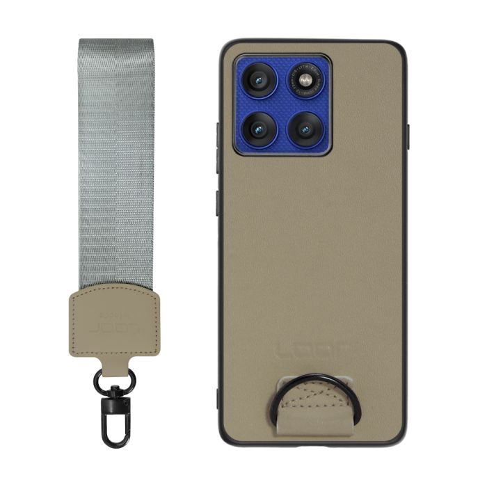 [ LOOF STRAP-SHELL (ショートVer.) ] motorola edge 60 pro / 60s pro  スマホケース 背面 ケース カバー ハードケース ハンドストラップ  本革 [ motorola edge 60 pro / 60s pro ]