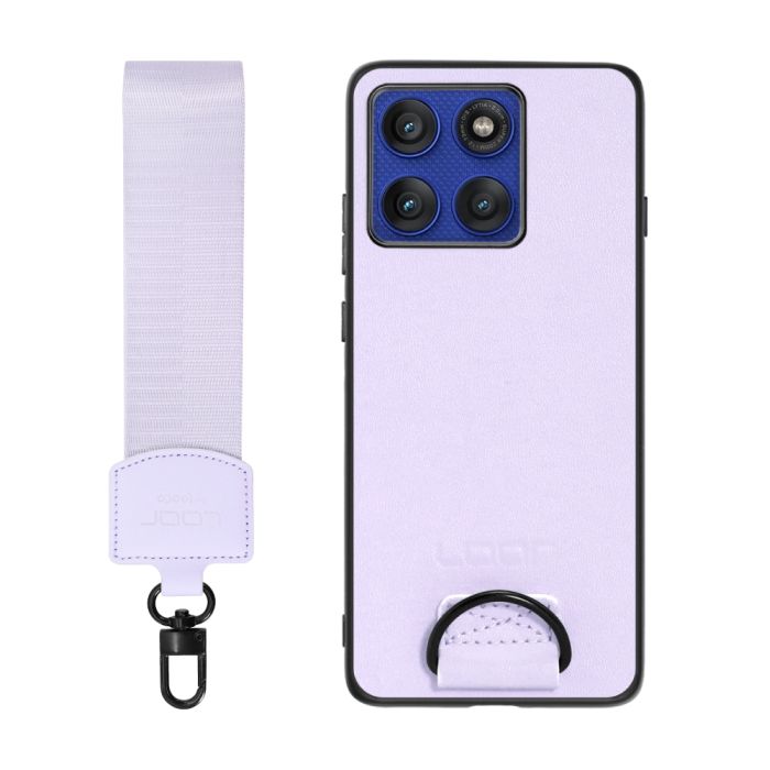 [ LOOF STRAP-SHELL (ショートVer.) ] motorola edge 60 pro / 60s pro  スマホケース 背面 ケース カバー ハードケース ハンドストラップ  本革 [ motorola edge 60 pro / 60s pro ]