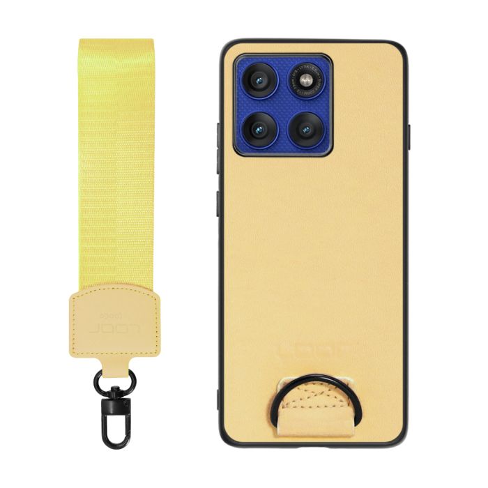 [ LOOF STRAP-SHELL (ショートVer.) ] motorola edge 60 pro / 60s pro  スマホケース 背面 ケース カバー ハードケース ハンドストラップ  本革 [ motorola edge 60 pro / 60s pro ]