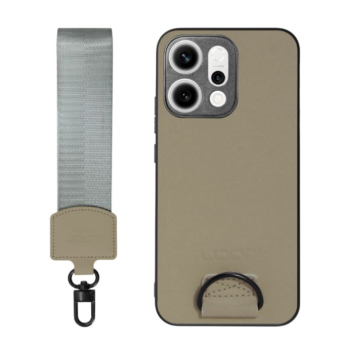 [ LOOF STRAP-SHELL (ショートVer.) ] OPPO Reno14 5G  スマホケース 背面 ケース カバー ハードケース ハンドストラップ  本革 [ OPPO Reno14 5G ]