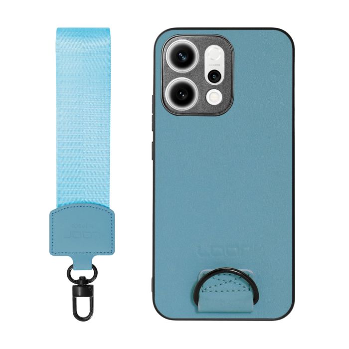 [ LOOF STRAP-SHELL (ショートVer.) ] OPPO Reno14 5G  スマホケース 背面 ケース カバー ハードケース ハンドストラップ  本革 [ OPPO Reno14 5G ]