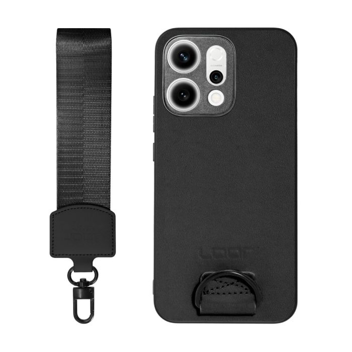 [ LOOF STRAP-SHELL (ショートVer.) ] OPPO Reno14 5G  スマホケース 背面 ケース カバー ハードケース ハンドストラップ  本革 [ OPPO Reno14 5G ]