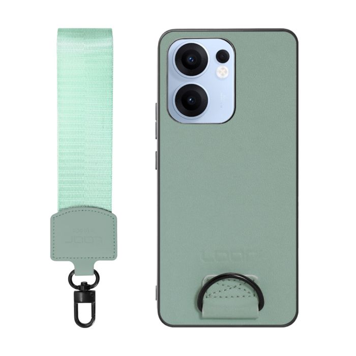 [ LOOF STRAP-SHELL (ショートVer.) ] OPPO Reno13 A  スマホケース 背面 ケース カバー ハードケース ハンドストラップ  本革 [ OPPO Reno13 A ]