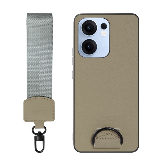 [ LOOF STRAP-SHELL (ショートVer.) ] OPPO Reno13 A  スマホケース 背面 ケース カバー ハードケース ハンドストラップ  本革 [ OPPO Reno13 A ]