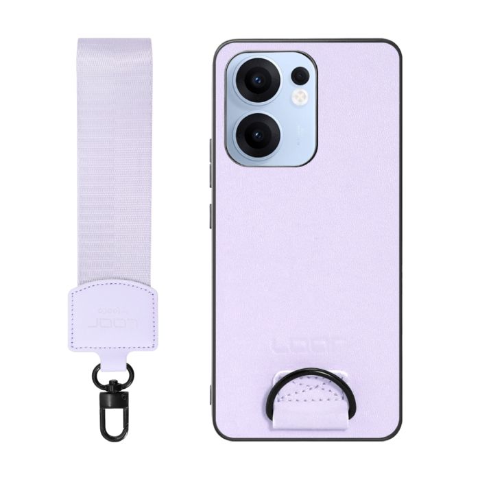 [ LOOF STRAP-SHELL (ショートVer.) ] OPPO Reno13 A  スマホケース 背面 ケース カバー ハードケース ハンドストラップ  本革 [ OPPO Reno13 A ]