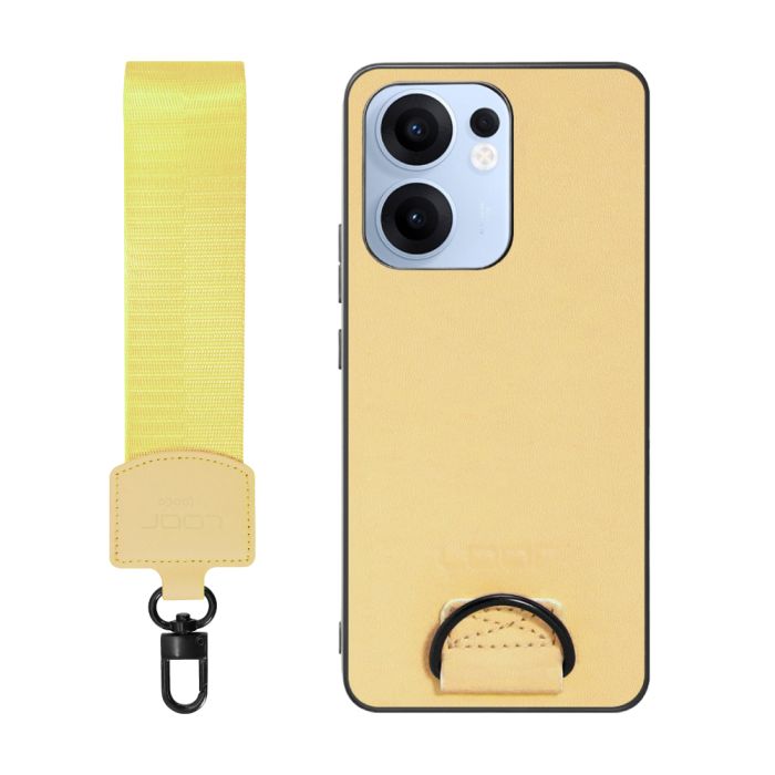 [ LOOF STRAP-SHELL (ショートVer.) ] OPPO Reno13 A  スマホケース 背面 ケース カバー ハードケース ハンドストラップ  本革 [ OPPO Reno13 A ]