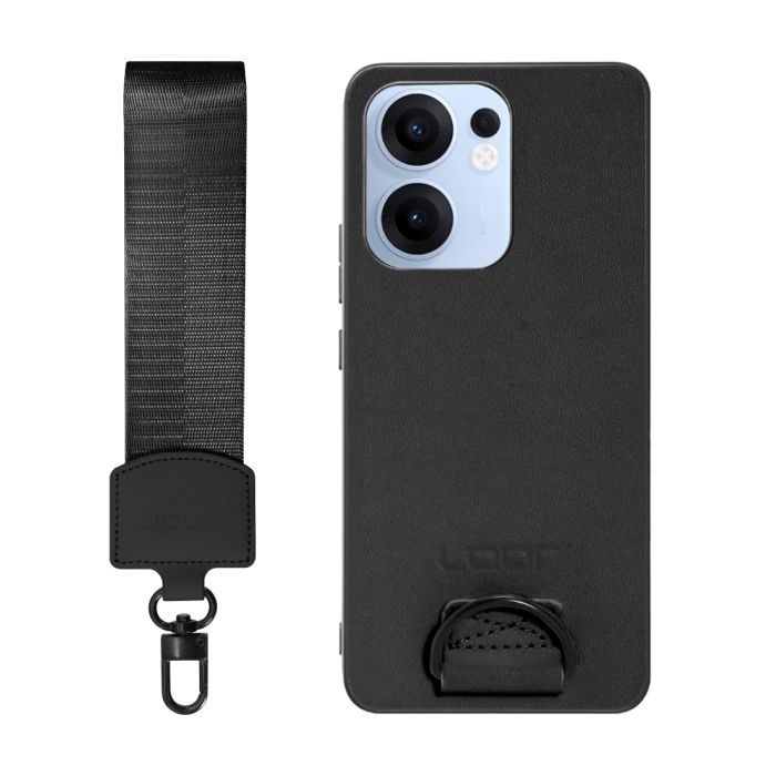 [ LOOF STRAP-SHELL (ショートVer.) ] OPPO Reno13 A  スマホケース 背面 ケース カバー ハードケース ハンドストラップ  本革 [ OPPO Reno13 A ]