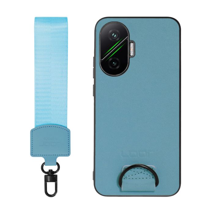 [ LOOF STRAP-SHELL (ショートVer.) ] POCO F7 Xiaomi シャオミ スマホケース 背面 ケース カバー ハードケース ハンドストラップ  本革 [ POCO F7 ]
