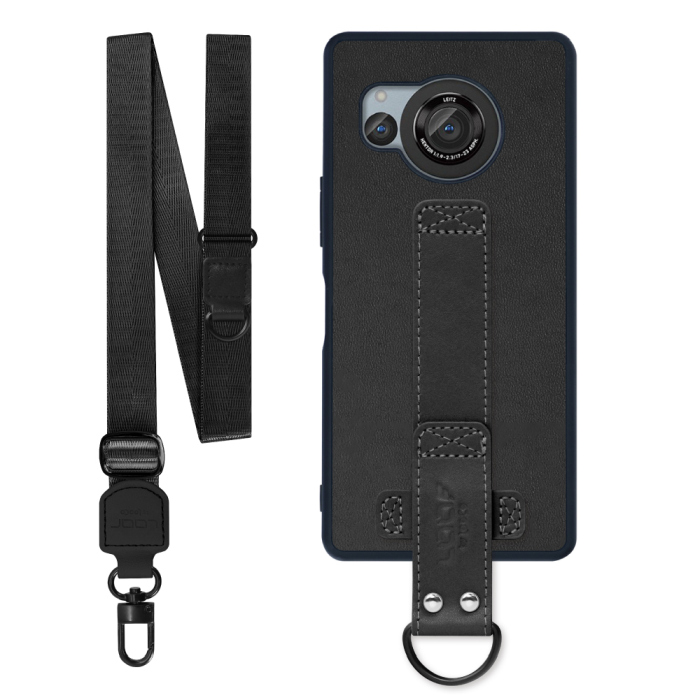 [ LOOF STRAP-SHELL (ロング+ Ver.) ] AQUOS R8 SH-52D AQUOSR8 スマホケース 背面 ケース カバー ハードケース ショルダーベルト  本革 [ AQUOS R8 ]