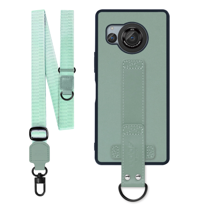 [ LOOF STRAP-SHELL (ロング+ Ver.) ] AQUOS R8 SH-52D AQUOSR8 スマホケース 背面 ケース カバー ハードケース ショルダーベルト  本革 [ AQUOS R8 ]