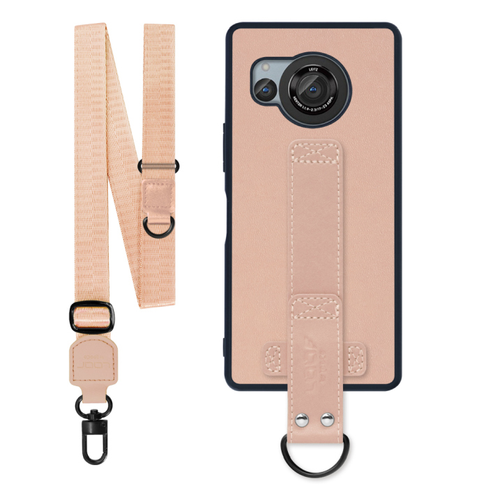 [ LOOF STRAP-SHELL (ロング+ Ver.) ] AQUOS R8 SH-52D AQUOSR8 スマホケース 背面 ケース カバー ハードケース ショルダーベルト  本革 [ AQUOS R8 ]