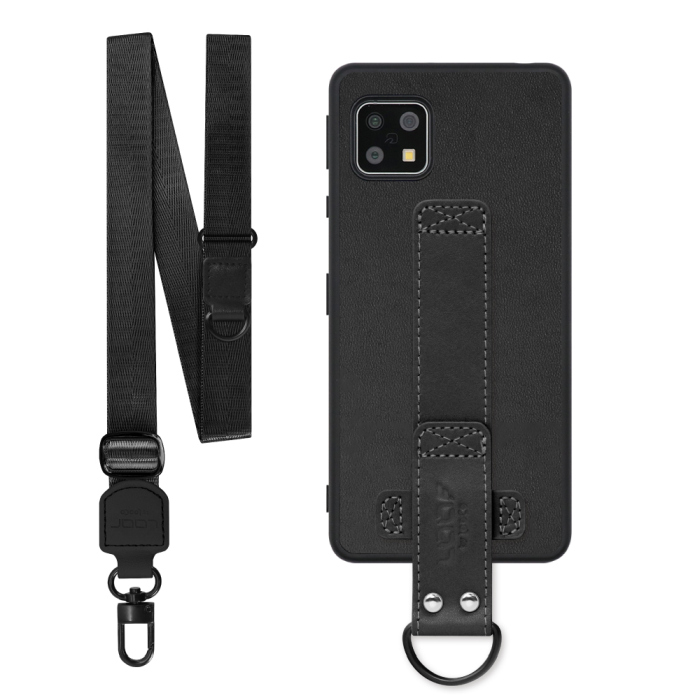 [ LOOF STRAP-SHELL (ロング+ Ver.) ] AQUOS sense4 / sense4 lite / sense4 basic / sense5G / やさしいスマホ2 sense 4 4lite 4basic 5G sense4lite sense4basic スマホケース 背面 ケース カバー ハードケース ショルダーベルト  本革 [ AQUOS sense4/4 lite/4 basic/sense5G/やさしいスマホ2 ]