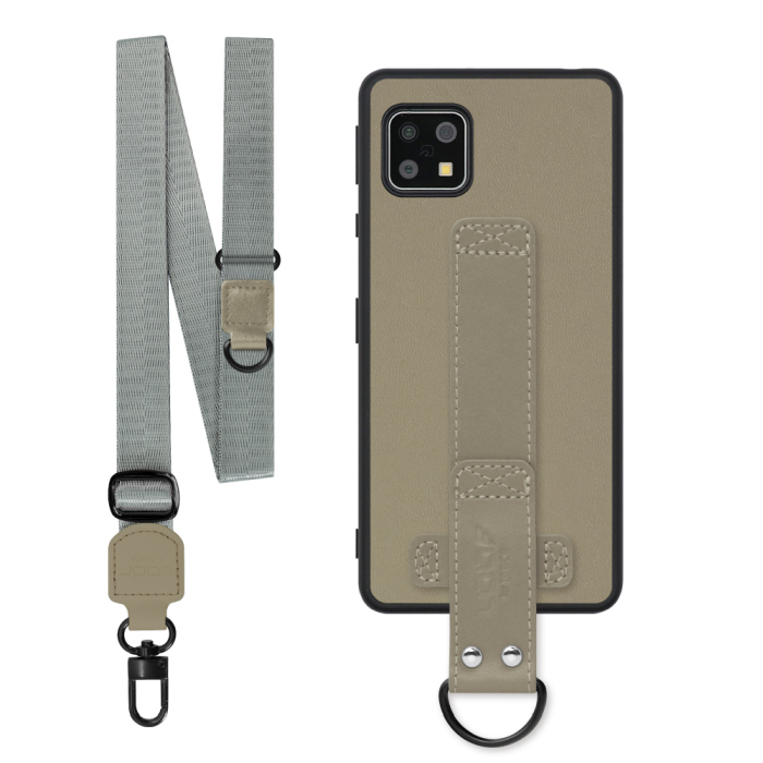 [ LOOF STRAP-SHELL (ロング+ Ver.) ] AQUOS sense4 / sense4 lite / sense4 basic / sense5G / やさしいスマホ2 sense 4 4lite 4basic 5G sense4lite sense4basic スマホケース 背面 ケース カバー ハードケース ショルダーベルト  本革 [ AQUOS sense4/4 lite/4 basic/sense5G/やさしいスマホ2 ]
