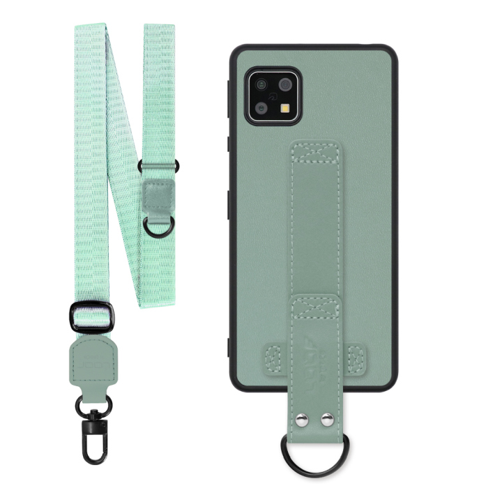 [ LOOF STRAP-SHELL (ロング+ Ver.) ] AQUOS sense4 / sense4 lite / sense4 basic / sense5G / やさしいスマホ2 sense 4 4lite 4basic 5G sense4lite sense4basic スマホケース 背面 ケース カバー ハードケース ショルダーベルト  本革 [ AQUOS sense4/4 lite/4 basic/sense5G/やさしいスマホ2 ]