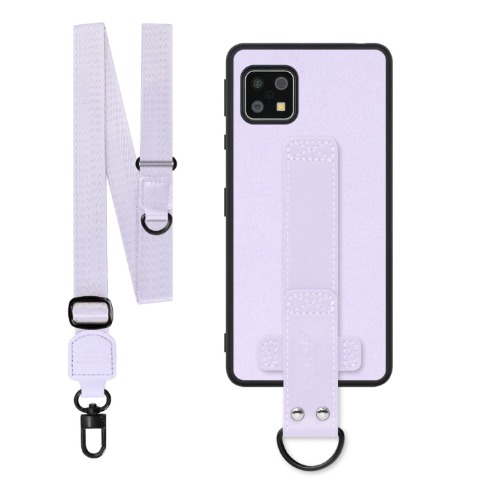[ LOOF STRAP-SHELL (ロング+ Ver.) ] AQUOS sense4 / sense4 lite / sense4 basic / sense5G / やさしいスマホ2 sense 4 4lite 4basic 5G sense4lite sense4basic スマホケース 背面 ケース カバー ハードケース ショルダーベルト  本革 [ AQUOS sense4/4 lite/4 basic/sense5G/やさしいスマホ2 ]
