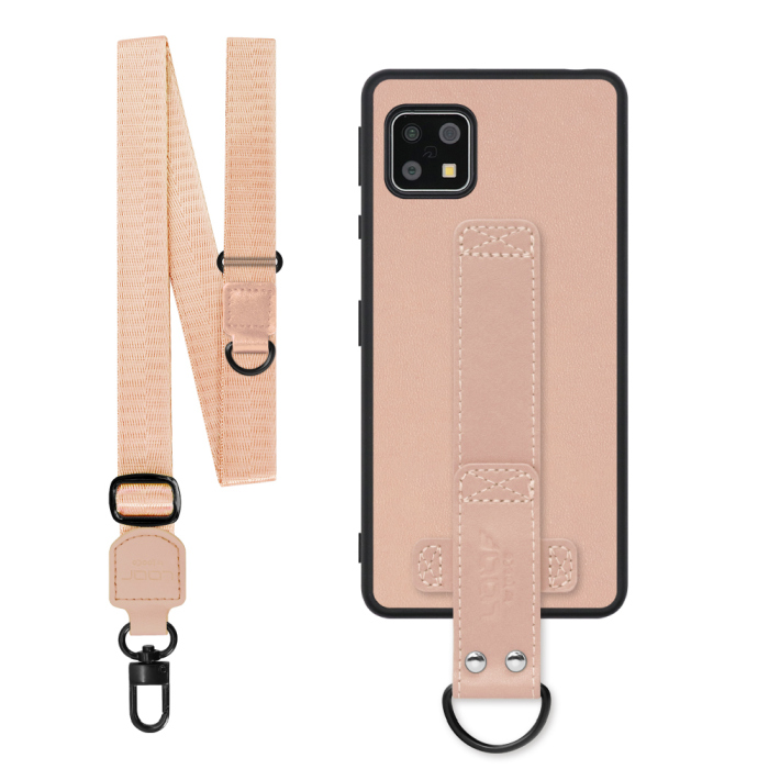 [ LOOF STRAP-SHELL (ロング+ Ver.) ] AQUOS sense4 / sense4 lite / sense4 basic / sense5G / やさしいスマホ2 sense 4 4lite 4basic 5G sense4lite sense4basic スマホケース 背面 ケース カバー ハードケース ショルダーベルト  本革 [ AQUOS sense4/4 lite/4 basic/sense5G/やさしいスマホ2 ]