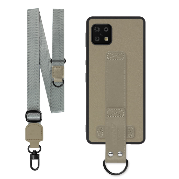[ LOOF STRAP-SHELL (ロング+ Ver.) ] AQUOS sense6s /sense6 sense 6s 6 スマホケース 背面 ケース カバー ハードケース ショルダーベルト  本革 [ AQUOS sense6/sense6s ]