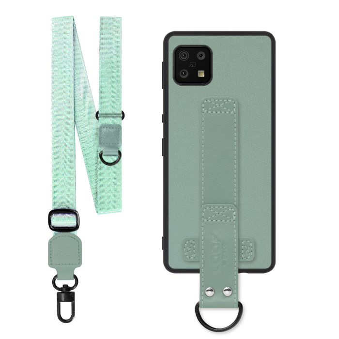 [ LOOF STRAP-SHELL (ロング+ Ver.) ] AQUOS sense6s /sense6 sense 6s 6 スマホケース 背面 ケース カバー ハードケース ショルダーベルト  本革 [ AQUOS sense6/sense6s ]
