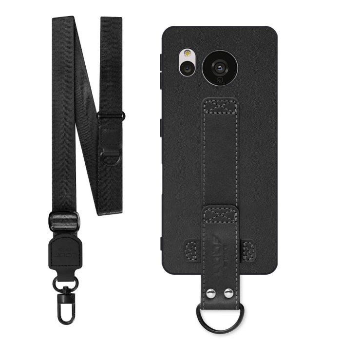 [ LOOF STRAP-SHELL (ロング+ Ver.) ] AQUOS sense7 sense 7 スマホケース 背面 ケース カバー ハードケース ショルダーベルト  本革 [ AQUOS sense7 ]