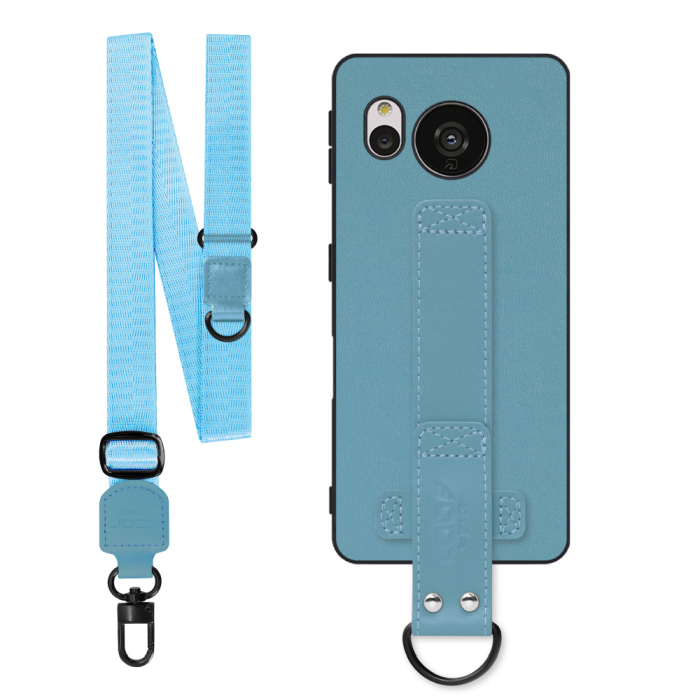 [ LOOF STRAP-SHELL (ロング+ Ver.) ] AQUOS sense7 sense 7 スマホケース 背面 ケース カバー ハードケース ショルダーベルト  本革 [ AQUOS sense7 ]
