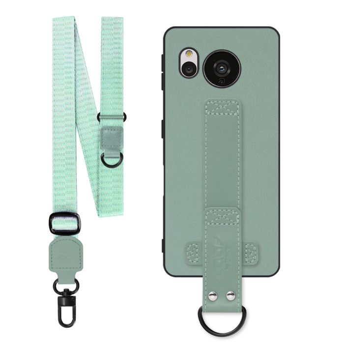 [ LOOF STRAP-SHELL (ロング+ Ver.) ] AQUOS sense7 sense 7 スマホケース 背面 ケース カバー ハードケース ショルダーベルト  本革 [ AQUOS sense7 ]