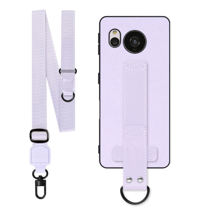 [ LOOF STRAP-SHELL (ロング+ Ver.) ] AQUOS sense7 sense 7 スマホケース 背面 ケース カバー ハードケース ショルダーベルト  本革 [ AQUOS sense7 ]