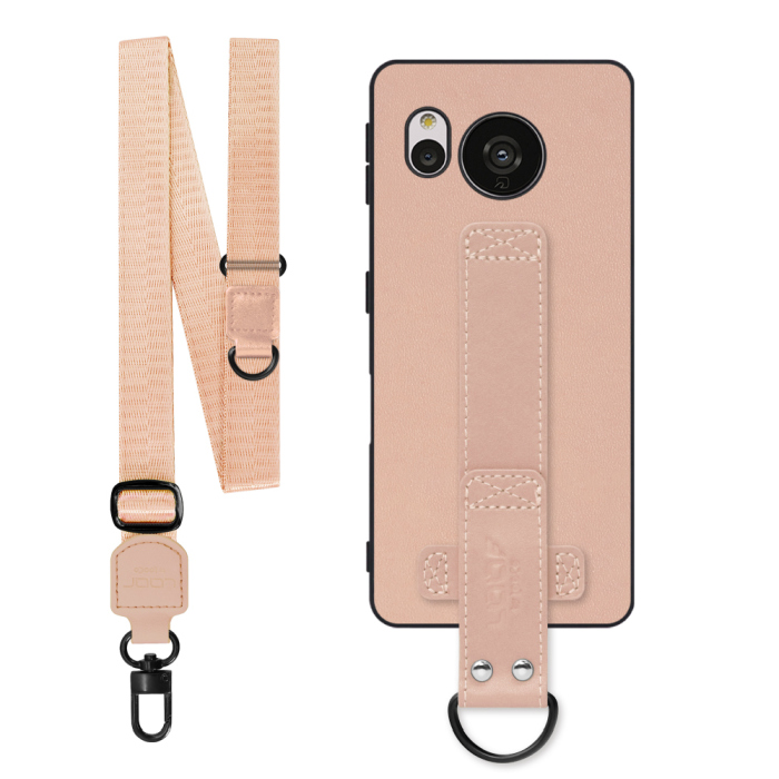 [ LOOF STRAP-SHELL (ロング+ Ver.) ] AQUOS sense7 sense 7 スマホケース 背面 ケース カバー ハードケース ショルダーベルト  本革 [ AQUOS sense7 ]