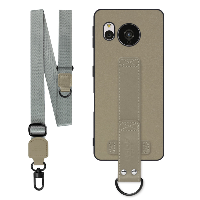[ LOOF STRAP-SHELL (ロング+ Ver.) ] AQUOS sense7 Plus sense7plus 7plus sense 7 スマホケース 背面 ケース カバー ハードケース ショルダーベルト  本革 [ AQUOS sense7 Plus ]