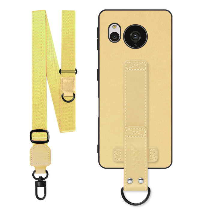 [ LOOF STRAP-SHELL (ロング+ Ver.) ] AQUOS sense7 Plus sense7plus 7plus sense 7 スマホケース 背面 ケース カバー ハードケース ショルダーベルト  本革 [ AQUOS sense7 Plus ]