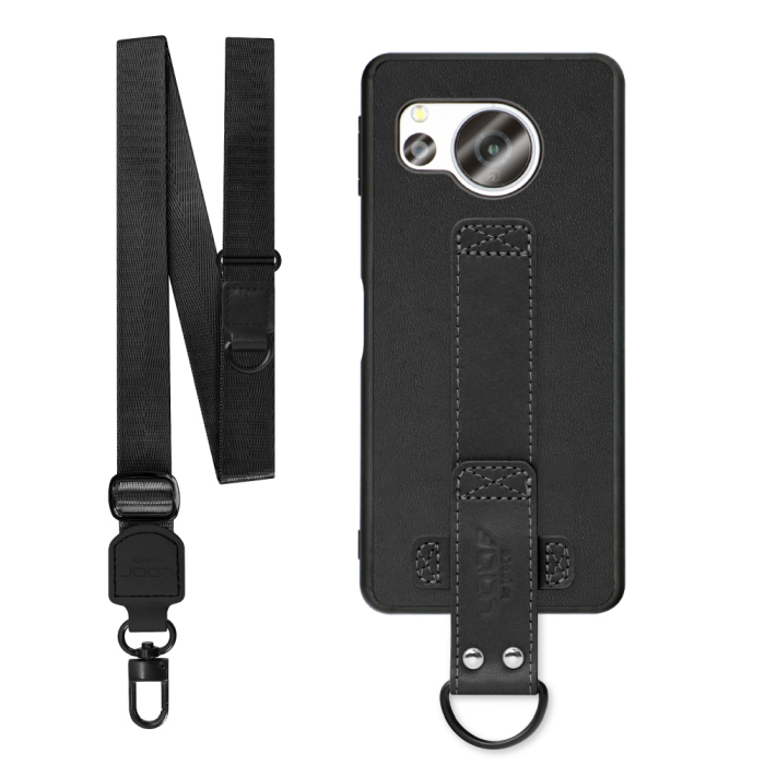 [ LOOF STRAP-SHELL (ロング+ Ver.) ] AQUOS sense8 SH-54D / SHG11 sense 8 スマホケース 背面 ケース カバー ハードケース ショルダーベルト  本革 [ AQUOS sense8 ]