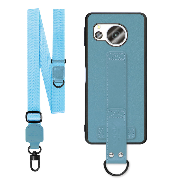 [ LOOF STRAP-SHELL (ロング+ Ver.) ] AQUOS sense8 SH-54D / SHG11 sense 8 スマホケース 背面 ケース カバー ハードケース ショルダーベルト  本革 [ AQUOS sense8 ]