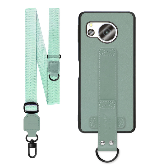 [ LOOF STRAP-SHELL (ロング+ Ver.) ] AQUOS sense8 SH-54D / SHG11 sense 8 スマホケース 背面 ケース カバー ハードケース ショルダーベルト  本革 [ AQUOS sense8 ]