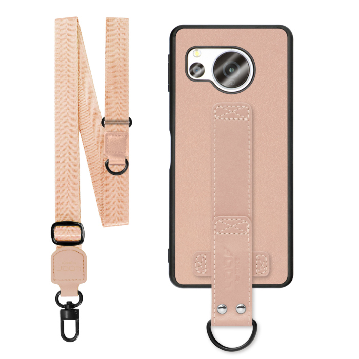 [ LOOF STRAP-SHELL (ロング+ Ver.) ] AQUOS sense8 SH-54D / SHG11 sense 8 スマホケース 背面 ケース カバー ハードケース ショルダーベルト  本革 [ AQUOS sense8 ]