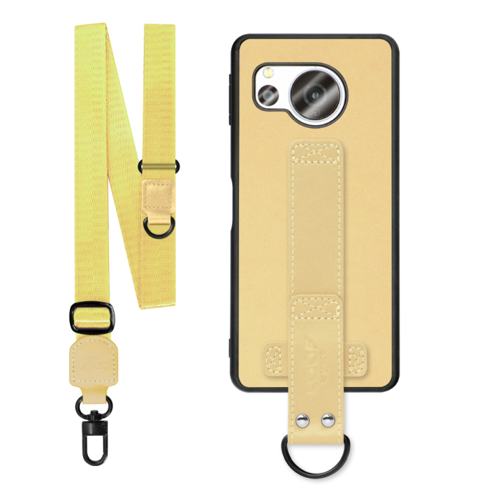 [ LOOF STRAP-SHELL (ロング+ Ver.) ] AQUOS sense8 SH-54D / SHG11 sense 8 スマホケース 背面 ケース カバー ハードケース ショルダーベルト  本革 [ AQUOS sense8 ]