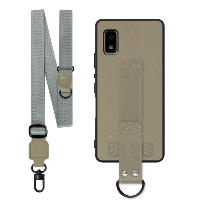 [ LOOF STRAP-SHELL (ロング+ Ver.) ] AQUOS wish2 / wish  スマホケース 背面 ケース カバー ハードケース ショルダーベルト  本革 [ AQUOS wish/wish2 ]