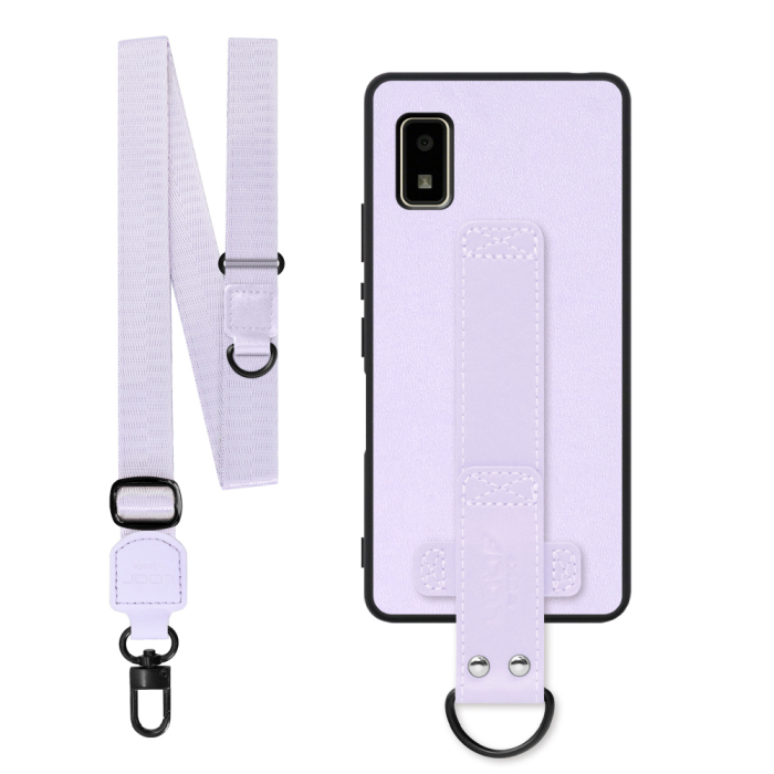 [ LOOF STRAP-SHELL (ロング+ Ver.) ] AQUOS wish2 / wish  スマホケース 背面 ケース カバー ハードケース ショルダーベルト  本革 [ AQUOS wish/wish2 ]
