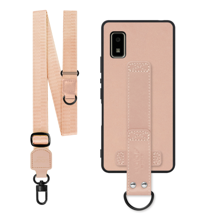 [ LOOF STRAP-SHELL (ロング+ Ver.) ] AQUOS wish2 / wish  スマホケース 背面 ケース カバー ハードケース ショルダーベルト  本革 [ AQUOS wish/wish2 ]