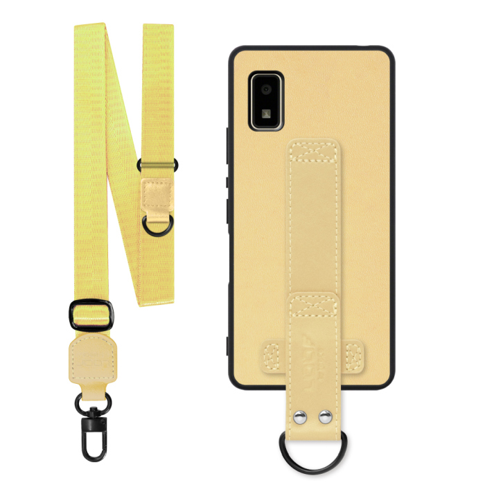 [ LOOF STRAP-SHELL (ロング+ Ver.) ] AQUOS wish2 / wish  スマホケース 背面 ケース カバー ハードケース ショルダーベルト  本革 [ AQUOS wish/wish2 ]
