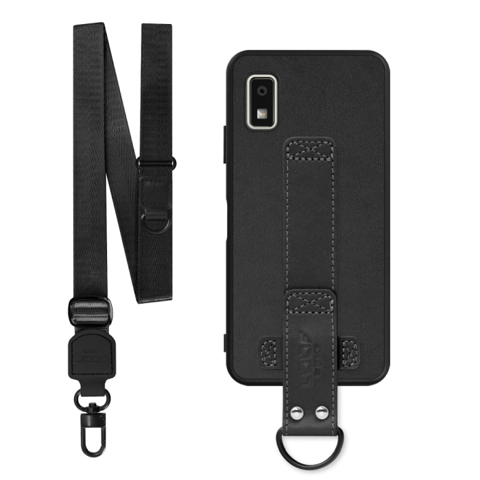 [ LOOF STRAP-SHELL (ロング+ Ver.) ] AQUOS wish3 SH-53D / A303SH / A302SH  スマホケース 背面 ケース カバー ハードケース ショルダーベルト  本革 [ AQUOS wish3 ]