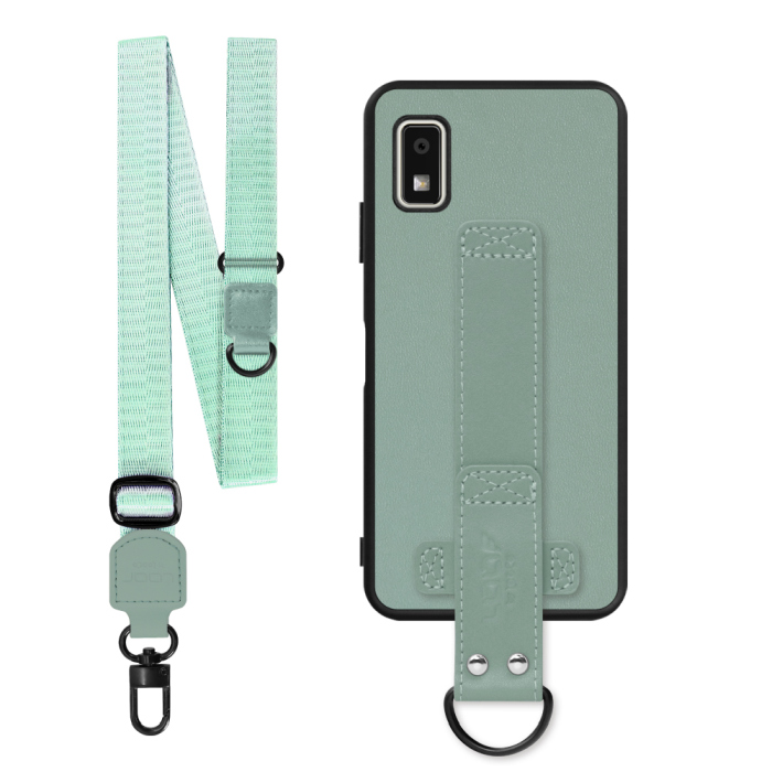 [ LOOF STRAP-SHELL (ロング+ Ver.) ] AQUOS wish3 SH-53D / A303SH / A302SH  スマホケース 背面 ケース カバー ハードケース ショルダーベルト  本革 [ AQUOS wish3 ]