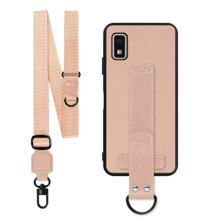 [ LOOF STRAP-SHELL (ロング+ Ver.) ] AQUOS wish3 SH-53D / A303SH / A302SH  スマホケース 背面 ケース カバー ハードケース ショルダーベルト  本革 [ AQUOS wish3 ]