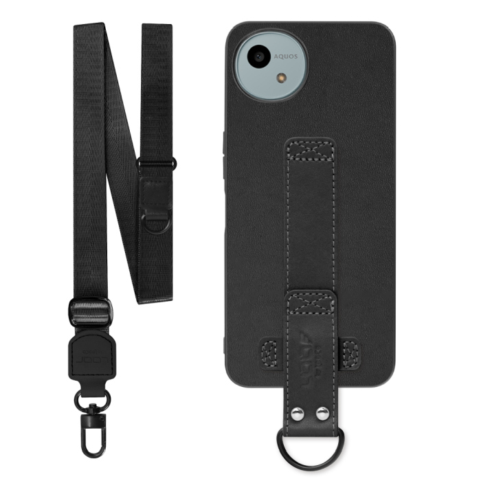[ LOOF STRAP-SHELL (ロング+ Ver.) ] AQUOS wish4 SH-52E スマホケース 背面 ケース カバー ハードケース ショルダーベルト  本革 [ AQUOS wish4 ]