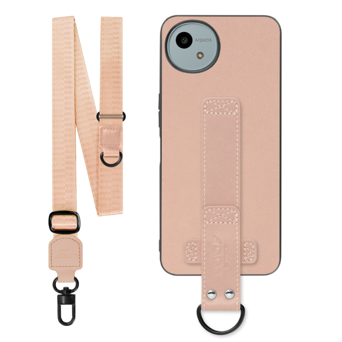 [ LOOF STRAP-SHELL (ロング+ Ver.) ] AQUOS wish4 SH-52E スマホケース 背面 ケース カバー ハードケース ショルダーベルト  本革 [ AQUOS wish4 ]