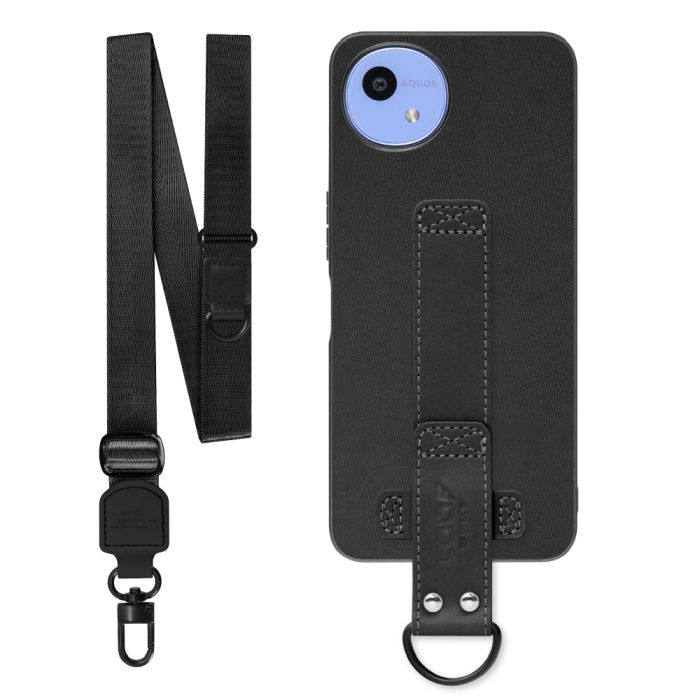 [ LOOF STRAP-SHELL (ロング+ Ver.) ] AQUOS wish5 アクオス SH-52F スマホケース 背面 ケース カバー ハードケース ショルダーベルト  本革 [ AQUOS wish5 ]