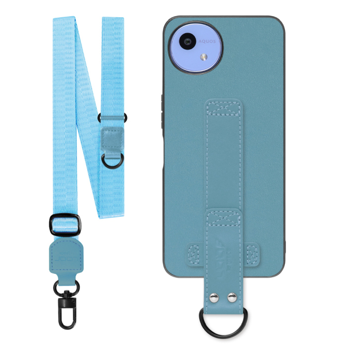 [ LOOF STRAP-SHELL (ロング+ Ver.) ] AQUOS wish5 アクオス SH-52F スマホケース 背面 ケース カバー ハードケース ショルダーベルト  本革 [ AQUOS wish5 ]