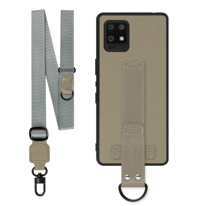 [ LOOF STRAP-SHELL (ロング+ Ver.) ] AQUOS zero6 SHG04 zero 6 スマホケース 背面 ケース カバー ハードケース ショルダーベルト  本革 [ AQUOS zero6 ]