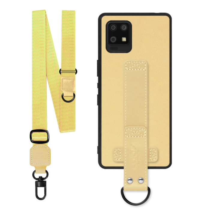 [ LOOF STRAP-SHELL (ロング+ Ver.) ] AQUOS zero6 SHG04 zero 6 スマホケース 背面 ケース カバー ハードケース ショルダーベルト  本革 [ AQUOS zero6 ]
