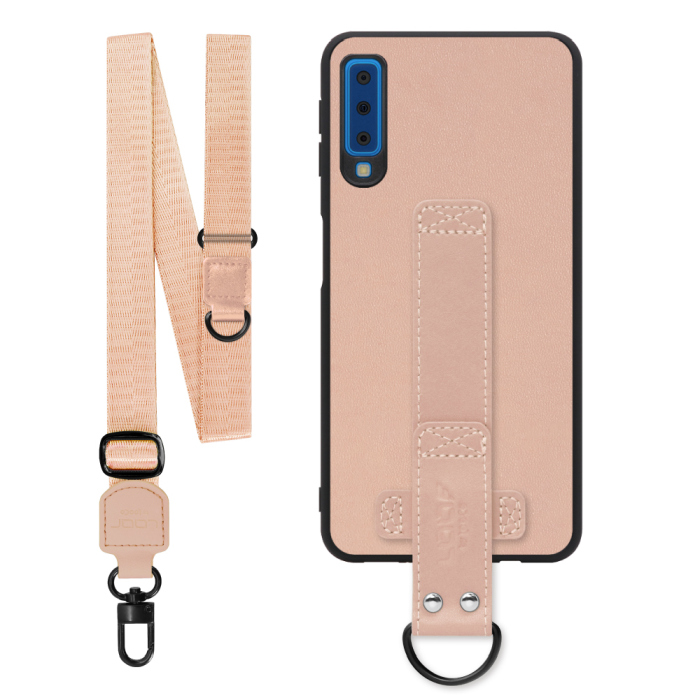 [ LOOF STRAP-SHELL (ロング+ Ver.) ] Galaxy A7 SM-A750C galaxya7 スマホケース 背面 ケース カバー ハードケース ショルダーベルト  本革 [ Galaxy A7 ]