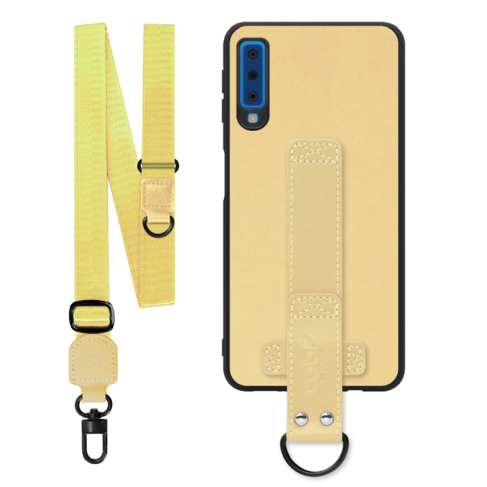[ LOOF STRAP-SHELL (ロング+ Ver.) ] Galaxy A7 SM-A750C galaxya7 スマホケース 背面 ケース カバー ハードケース ショルダーベルト  本革 [ Galaxy A7 ]