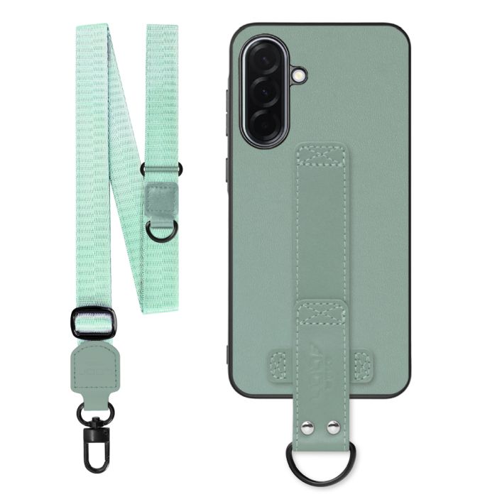 [ LOOF STRAP-SHELL (ロング+ Ver.) ] Galaxy A36 5G SC-54F スマホケース 背面 ケース カバー ハードケース ショルダーベルト  本革 [ Galaxy A36 5G ]